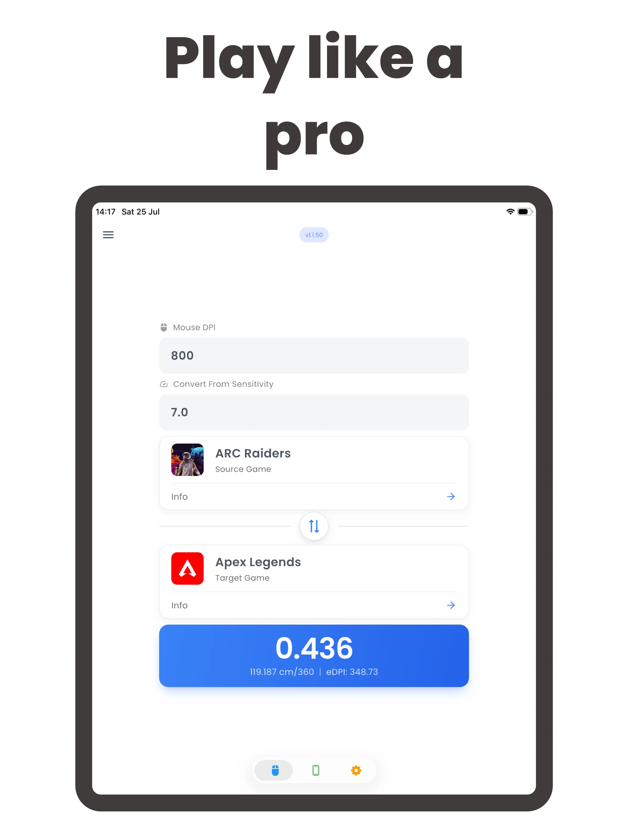 Game Aim Converter: Sensi Pro screenshot