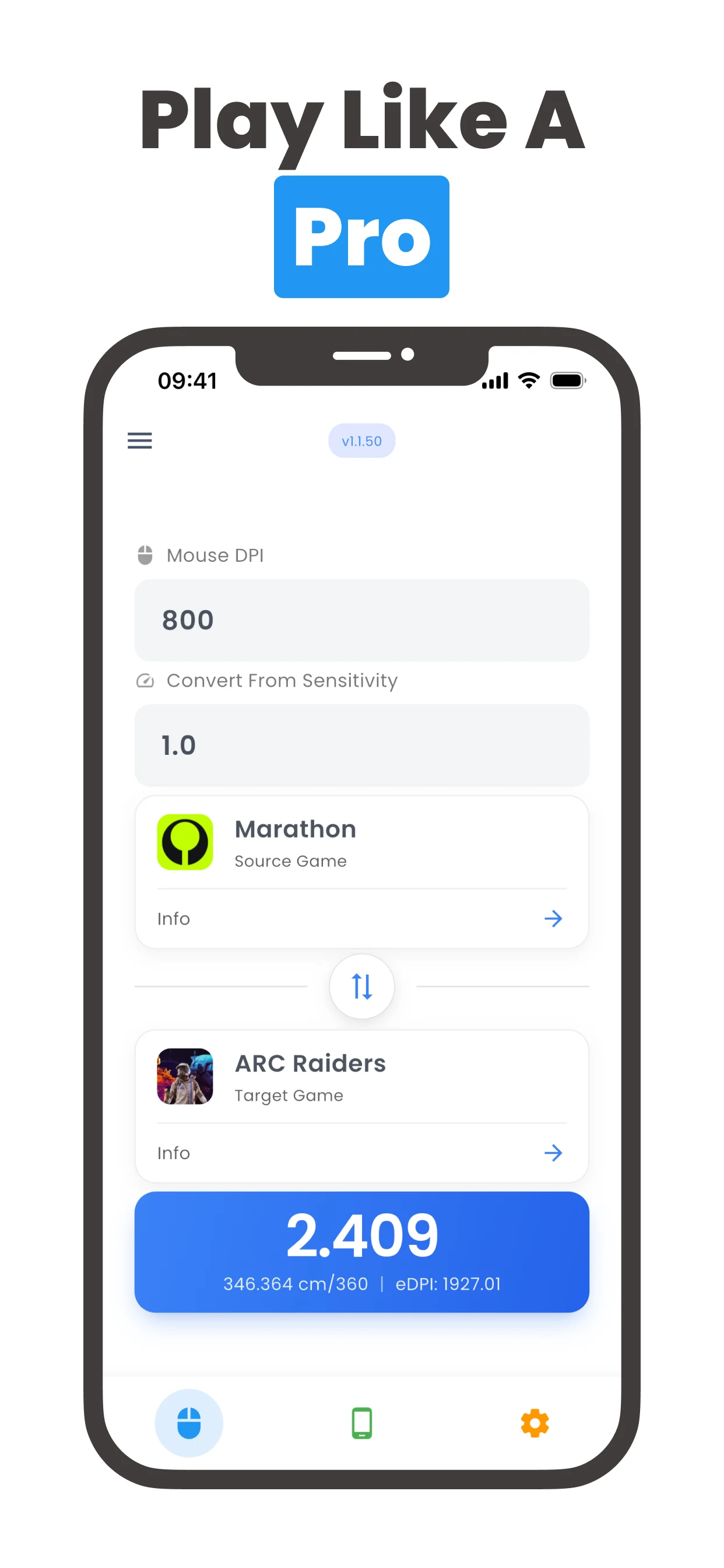 Game Aim Converter: Sensi Pro screenshot